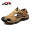 Mynde Brand Genuine Leather Men Shoes Summer New Large Size Men's Sandals Men Sandals Fashion Sandals Slippers Big Size 38-47