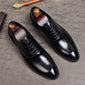 Phenkang mens formal shoes genuine leather oxford shoes for men italian 2019 dress shoes wedding shoes laces leather brogues