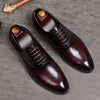Phenkang mens formal shoes genuine leather oxford shoes for men italian 2019 dress shoes wedding shoes laces leather brogues